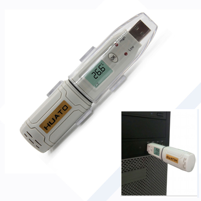 China Registador de dados da temperatura de USB, luzes indicadoras do diodo emissor de luz de USB do registador de dados da umidade do Temp fornecedor