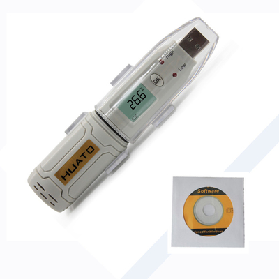 China Registador de dados IP67 de USB do termistor da precisão alta impermeável com exposição do LCD fornecedor