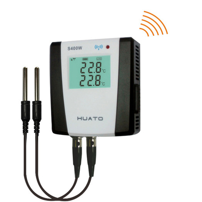 China Sensor externo duplo da ponta de prova da monitoração de temperatura do registador de dados de HUATO Zigbee fornecedor