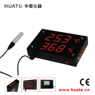 China Higrômetro visual do termômetro de 10 Digitas da distância do medidor com exposição de diodo emissor de luz vermelha da ponta de prova externo fornecedor