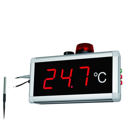 China Higrômetro exterior interno conduzido vermelho do termômetro de Digitas da exposição 40 medidores de distância visual longa fornecedor