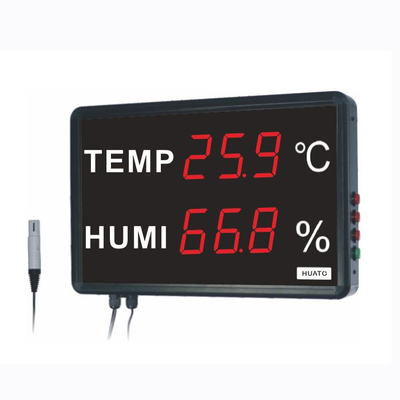 China Grande termômetro da temperatura ambiente do diodo emissor de luz, medidor da umidade do termômetro de Digitas fornecedor