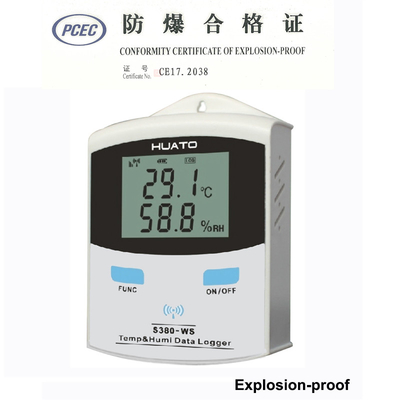 China Registador de dados da umidade da temperatura do nível superior com certificado à prova de explosões fornecedor